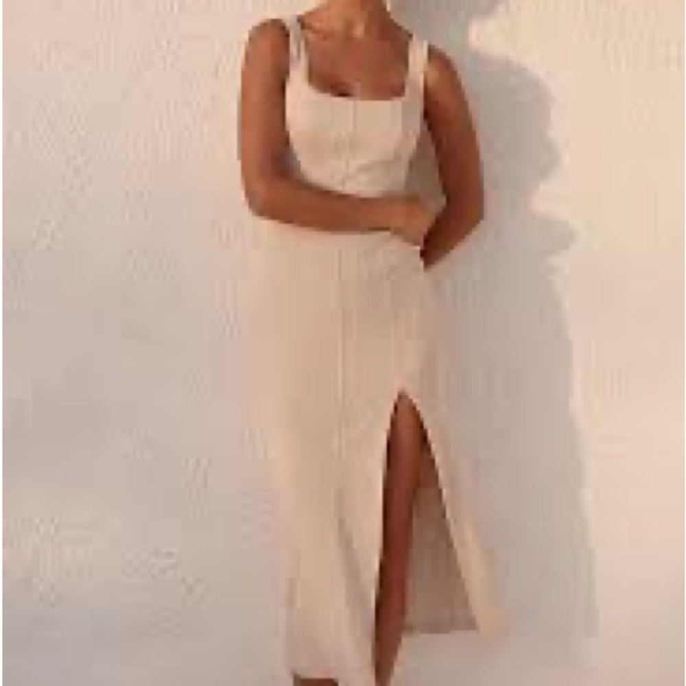 Anthropology L*Space Beige Bodycon Dress - Picture 9 of 10